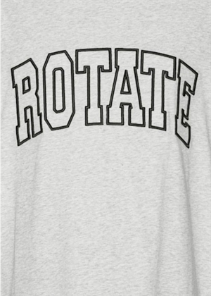 Tinnia ls bluse Light Grey Melange ROTATE By Birger Christensen